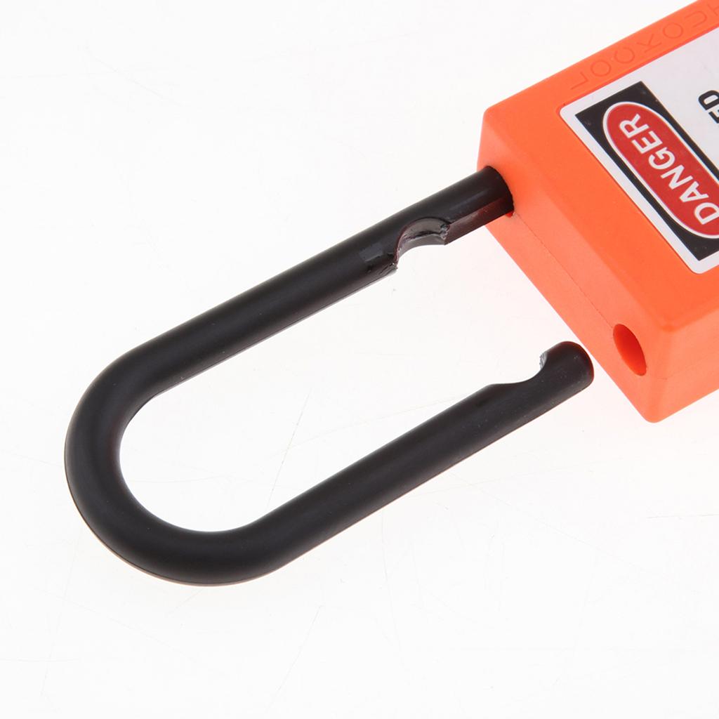 Lockout Tagout Safety Padlock Waterproof Reinforced PVC Keyed Padlock for Workplace Security