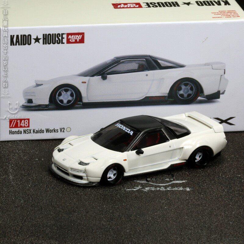 KAIDO HOUSE MINIGT 1/64 Honda NSX Open Lid Simulation Die Casting Alloy Car Model Collection Desktop Ornament Boy's Toy