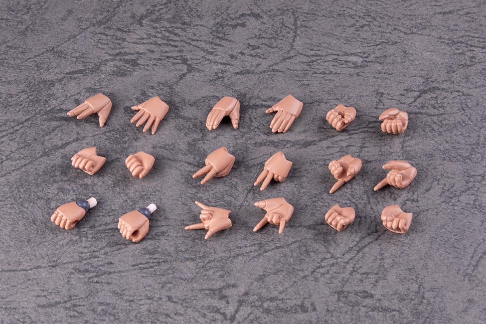 Polynian Robot New Human Polynian Hand Parts Set PVC ABS Painted Finished Product [Brown Flesh] Non-scale &