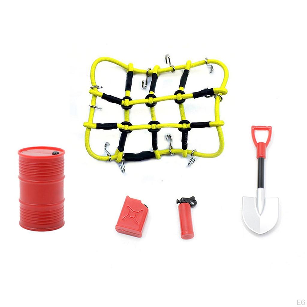 6 Pieces RC Car Roof Decoration Fire Extinguisher Replacement Professional Vehicle Part Tank