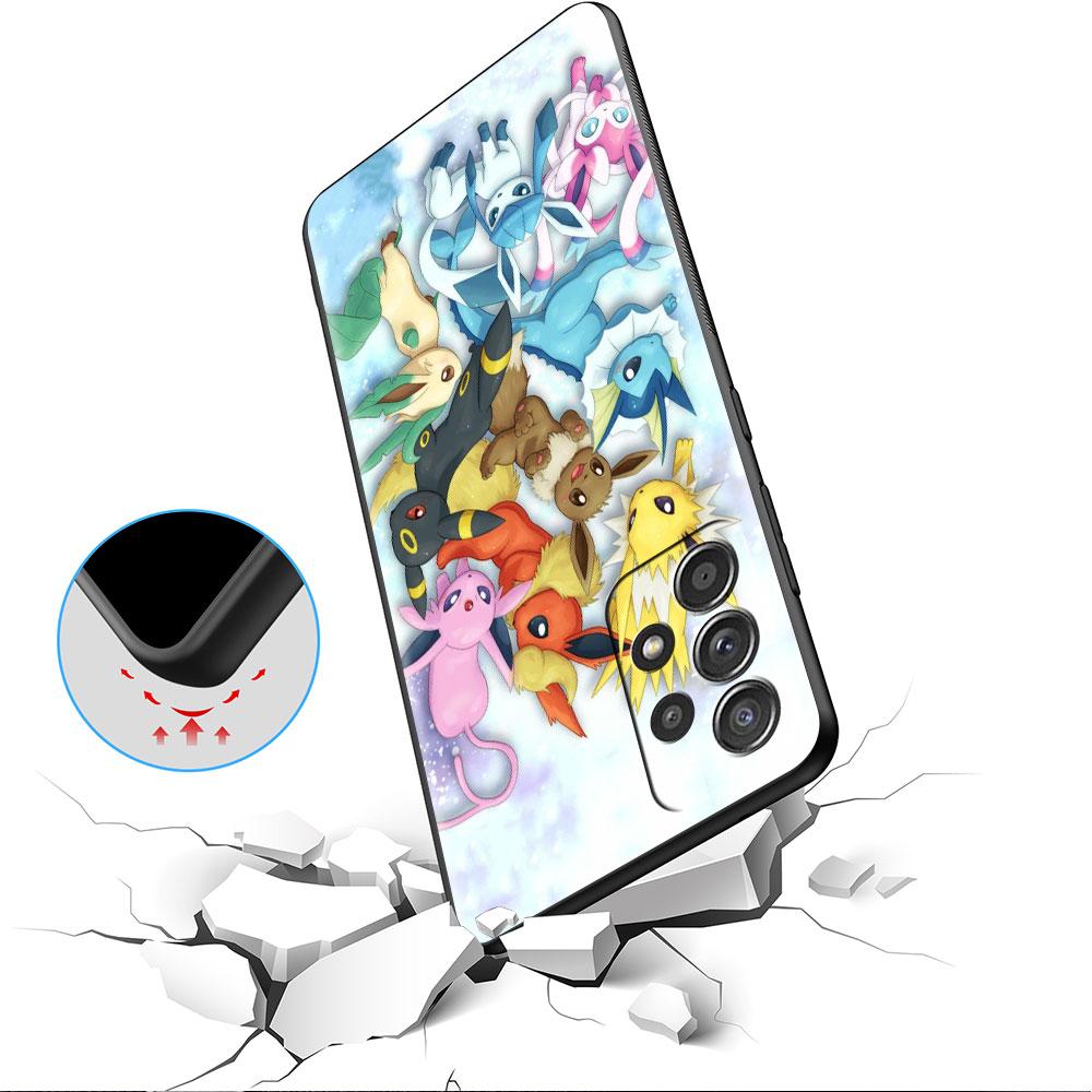 Silikonhülle für Samsung Galaxy A12 A51 A52 A71 A32 A31 A21s A22 A41 A42 A11 A02s A01 A33 A23 Telefonabdeckung Comic Pokemon Monster