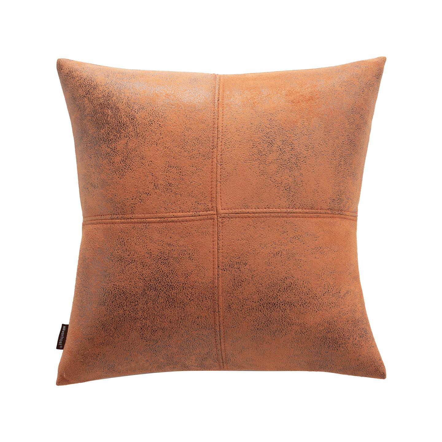 2026 Nieuwe Effen Kleur Suède 45x45/50x50 Kussensloop Mid-Century Modern Ins Stijl Kussensloop Vintage Kussenhoes voor Woondecoratie 45x45cm