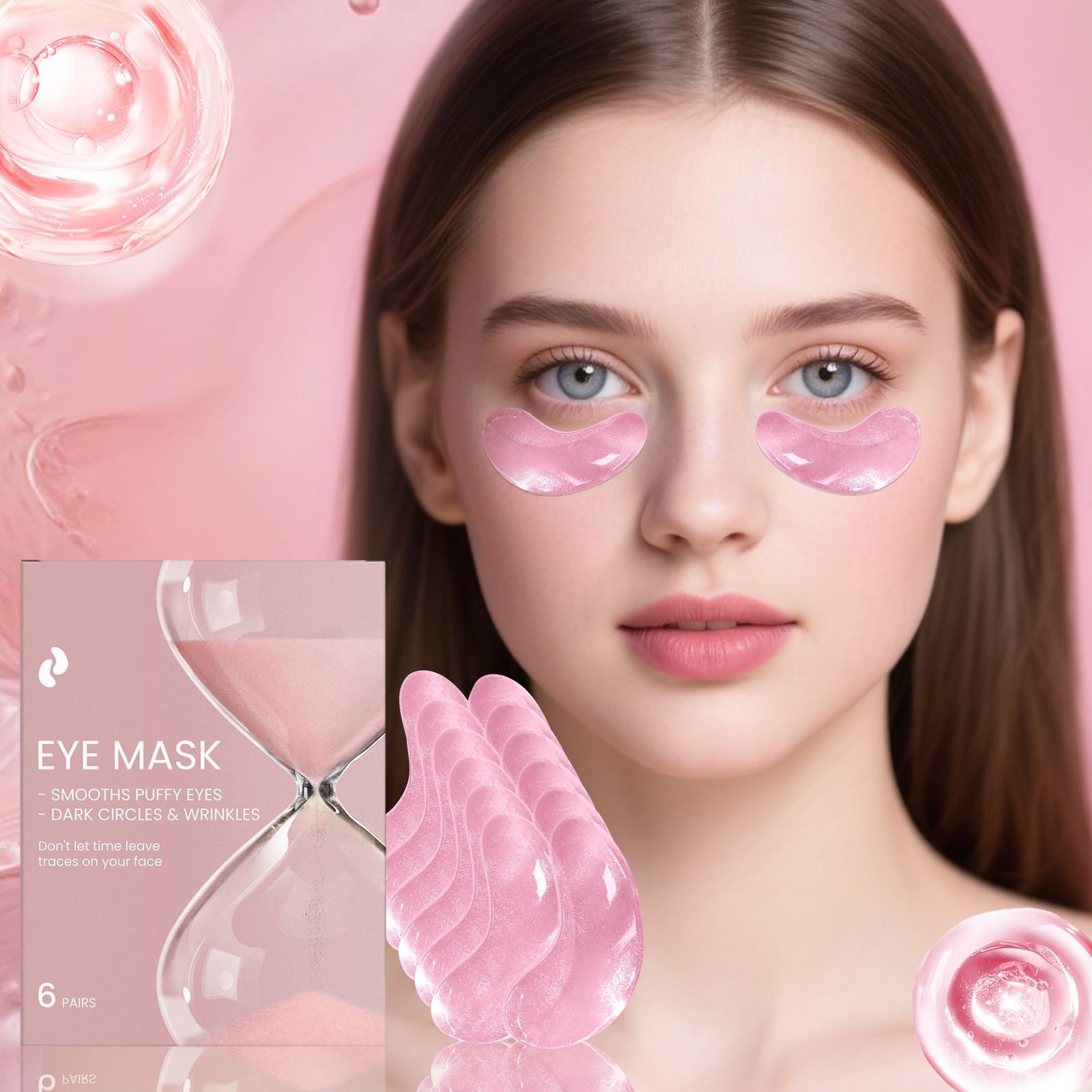 

Tender Hyaluronic Eye Mask, Refreshing And Moisturizing Eye Mask To Improve Puffy And Dark Circles,6pairs, One Size