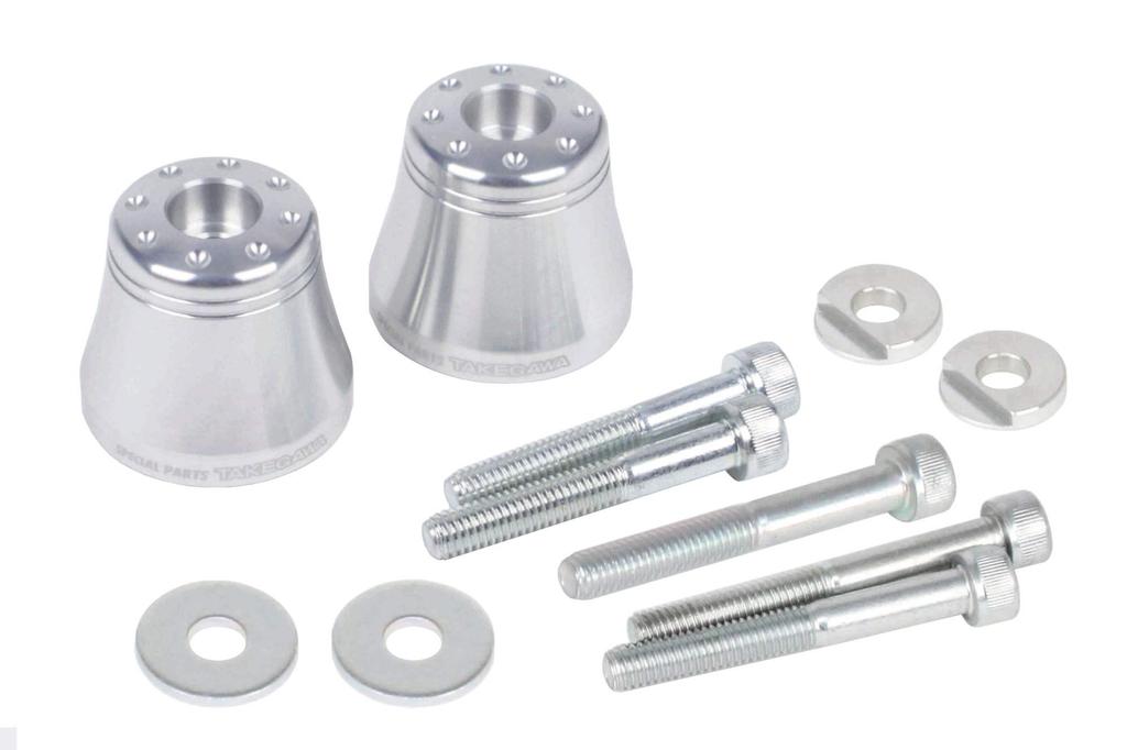 Special Parts Takekawa 06-01-0174 Accessory Bar End Aluminum Silver General Purpose (Monkey 125 Grom Super Cub Cross Cub, PCX, Etc.)