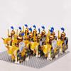 Medieval Roman Dynasty Commander Golden Warrior Spartan Solider Hawk Princess King Dragon Knight War Horse Figure Block Kids  Children Toy