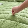 Solid Color New Massage Bean Fleece Sheet, Skin-friendly and Warm Bedding, Mattress Protector, Anti-slip Bed Cover