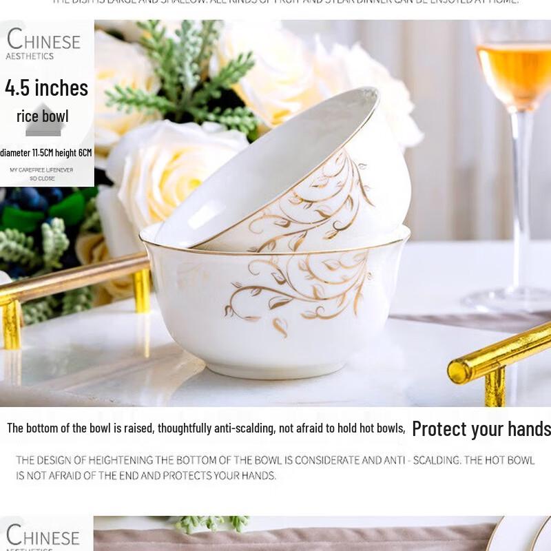 Jingdezhen Ceramic Dinnerware Gift Set 28 Pieces