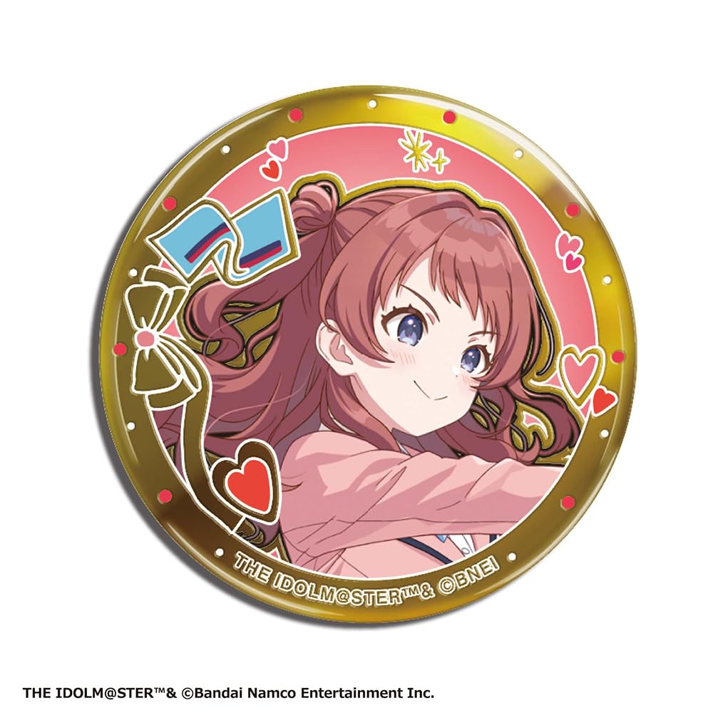 Tenyo Overwhelming Gold Badge Gakuen Idolmaster Vol.1 [Single Item] TKB-A04 Alloy Plated Finish Can Badge, Approx. 5.5cm Diameter