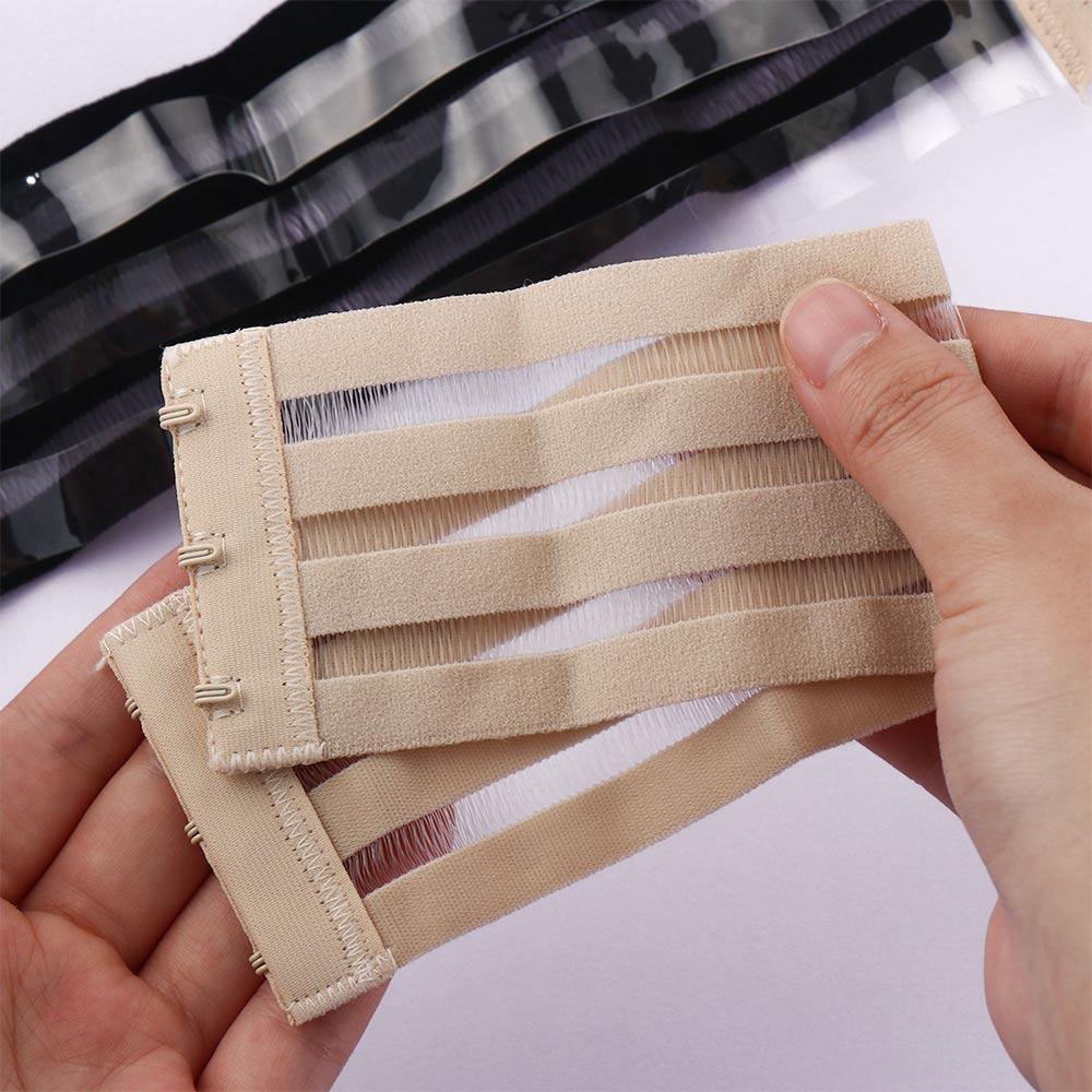 Women Solid Color Bra Accessories Transparent Bra Strap Extender Shoulder Strap Entension Buckle