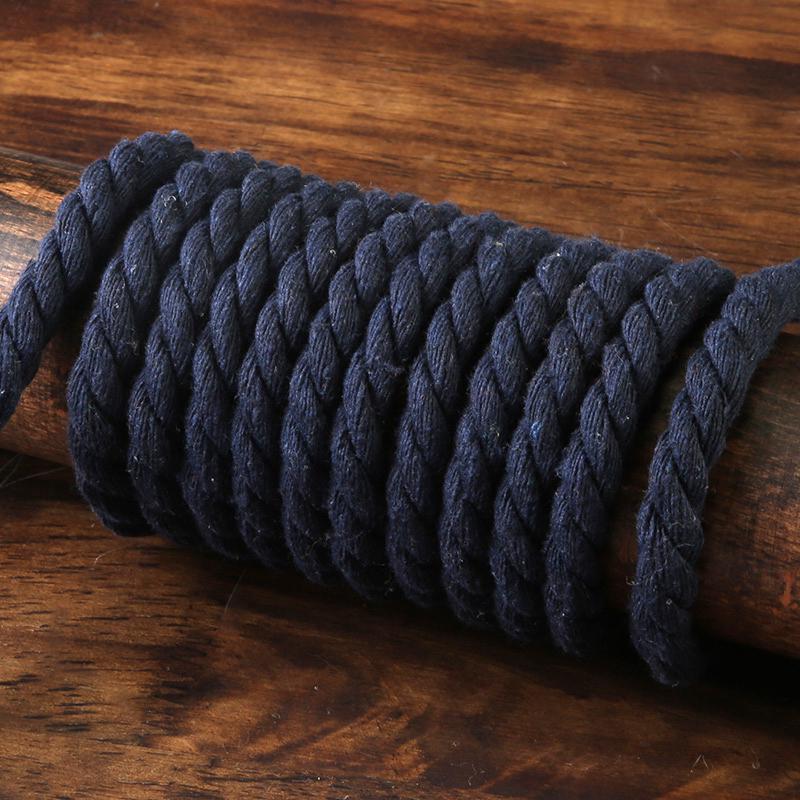 Sturdy Handmade Three-Strand Cotton-Hemp Rope for DIY Projects - Thick White Binding or Air Conditioner Water Pipe