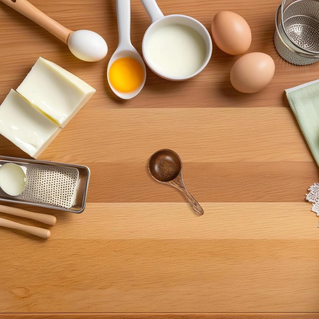 Acacia Wood Measuring Spoon Kitchen Measuring Wooden Scoop Water Scoop Wooden Milk Tea Copper Cups 1/4 Cup Condiments Ice Cream Coffee