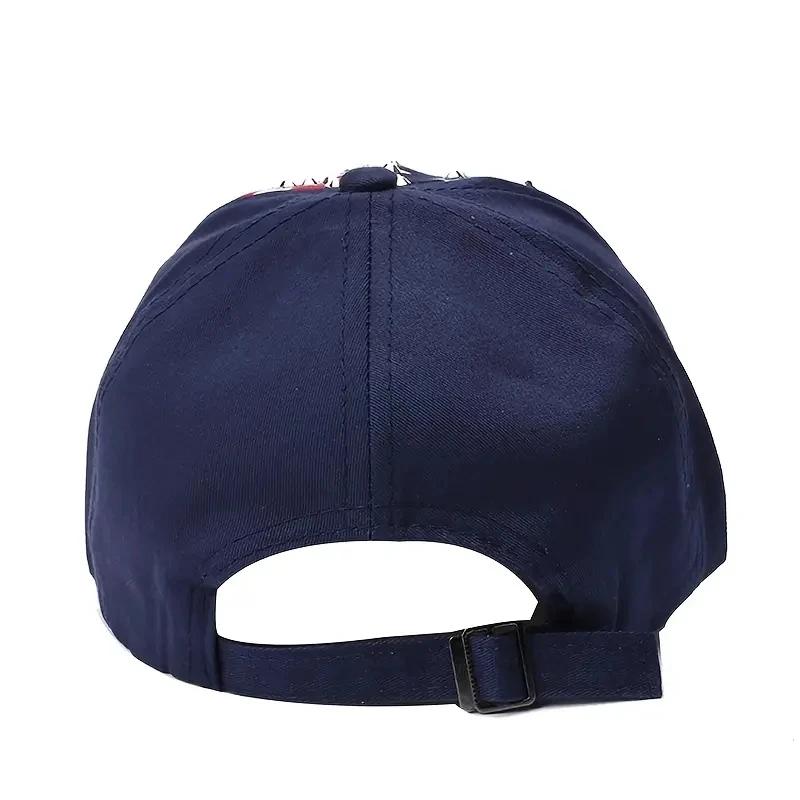 Amerikanische Flagge Baseballkappe Glitzer Nieten Flagge Denim Hip Hop Hut Outdoor Casual Stil Mann Unisex Hut für Frauen Mädchen