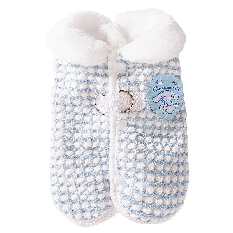 Dog Clothes Autumn and Winter Pineapple Fleece Warm Small Dog Bigbear Cat Vest Pet Clothing