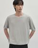 Work On Body Off Cool Bamboo Semi-Overfit Round Neck Short Sleeve Knit [Gray]