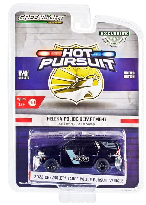 Greenlight Scale Chevrolet Tahoe Police Pursuit Vehicle Helena Police 164 "2022 - Department"