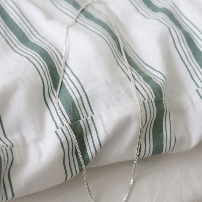 

SORA checkered snake chain necklace Silver