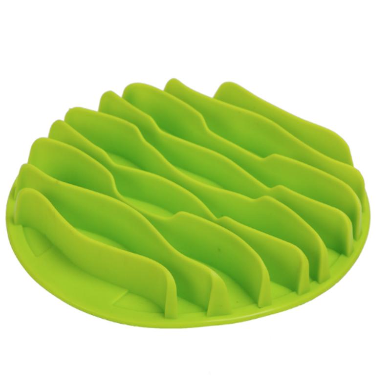 

Slow Feeder Bowl for Dogs And Cats Anti Slip Puppy Choke Proof Stop Maze Healthy Eating Feeding Supplies Pet Suppl S зелёный