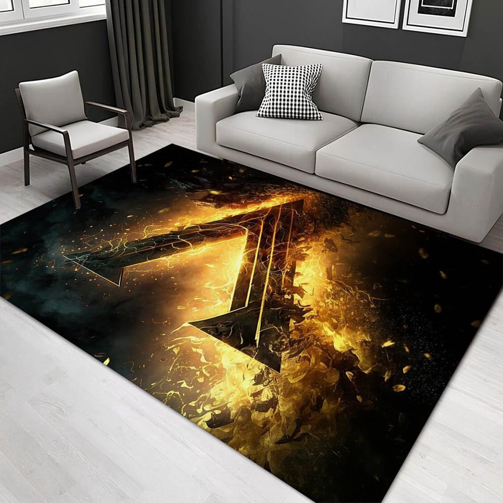 

1pc 1080180999Pattern Carpet, Area Rug For Living Room Bedroom Room Bed Chair Laundry Entryway Corridor Yard Non-slip Outdoor Camping Rug Fl 60cm by 90cm
