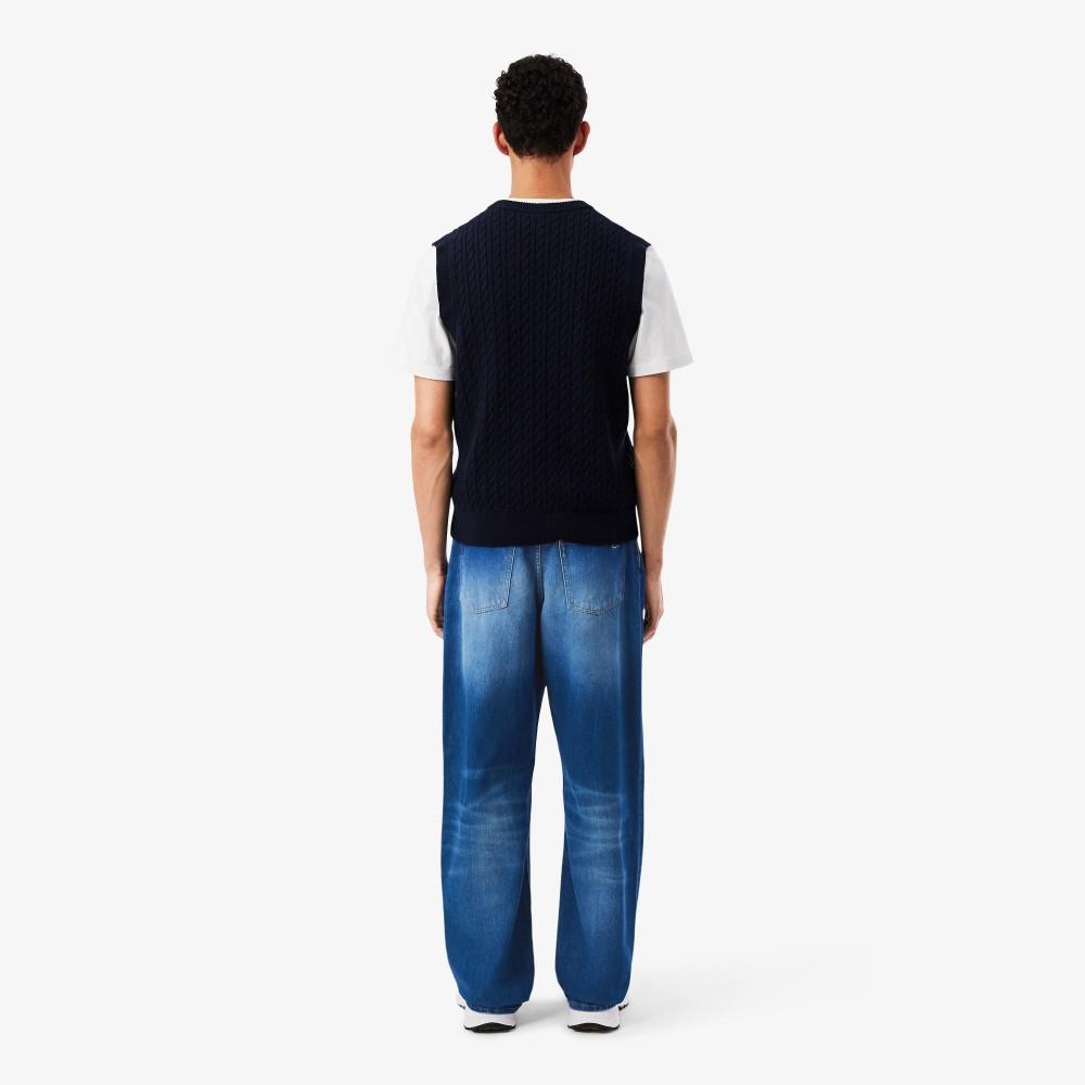 [lacoste] Men's Loose Fit Denim Pants HH4963-56GMK9