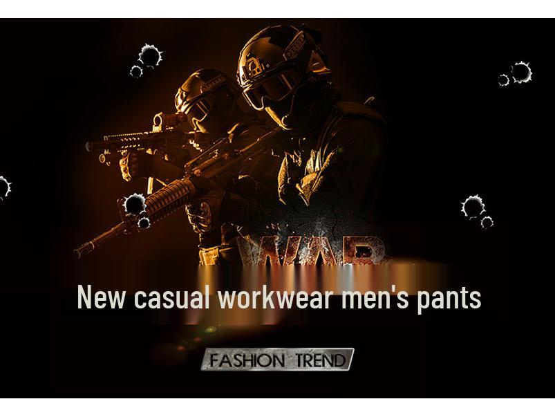 New Men's Camouflage Cotton Cargo Shorts – Trendy Summer Casual Straight-Leg Trousers