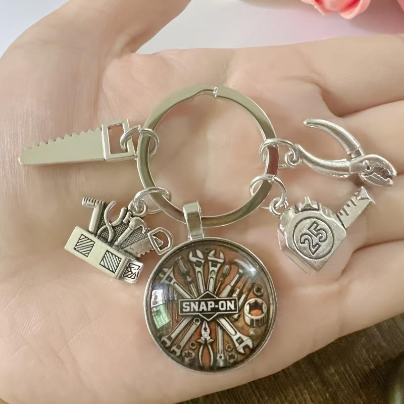 

Dad s Toolbox Keychain Tool Set - Father s Day Gift Key Pendant