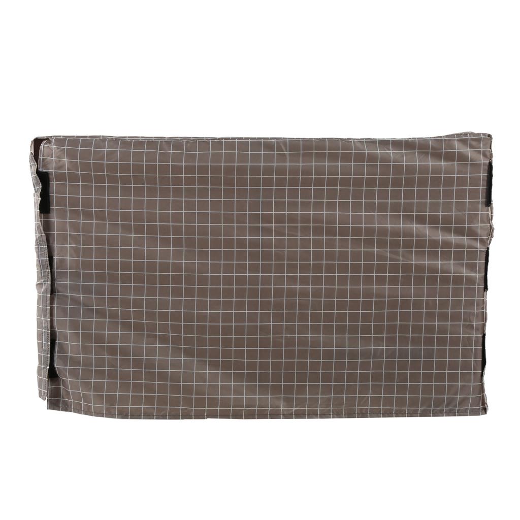 Dog Cage Protection Cover Waterproof Dustproof Oxford Cloth Pet Kennel Cover with Storage BagBrown