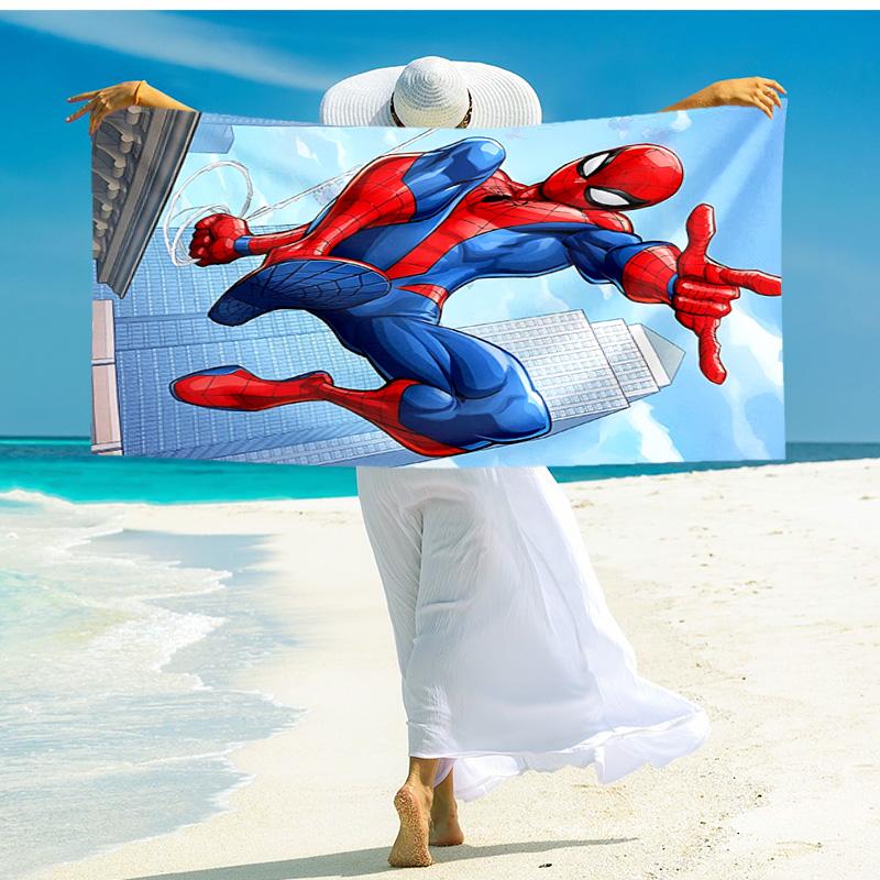 1pc Spiderman Action beach towel,quick drying absorbent beach towel,outdoor sports swimming beach towel,Soft and comfortable Y72832