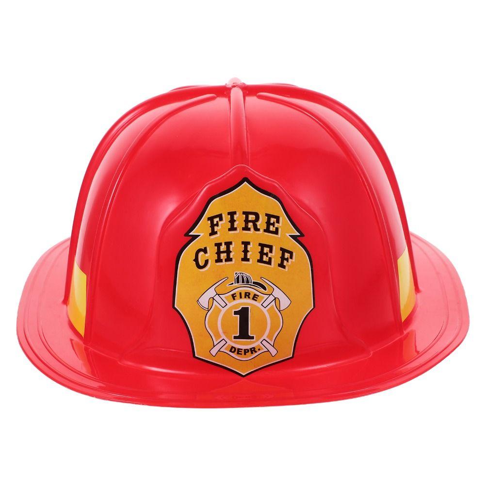 Fireman Hat Fireman Safety Helmet Makeup Toys Fireman Hat Toy Simulation Fireman Hat  Parent-Child