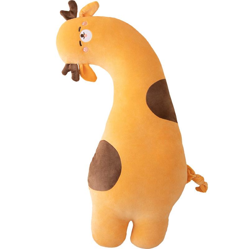 Cute Long Giraffe Dinosaur Little Lamb Doll Plush Toy Doll Girl Clips Legs and Sleeps with Pillow