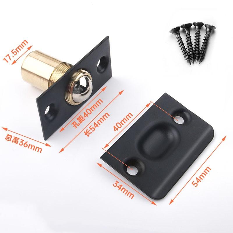 Door Stop Magnetic Door Stopper for Bathroom KTV Stainless Steel Closet Door Spring Ball Catch
