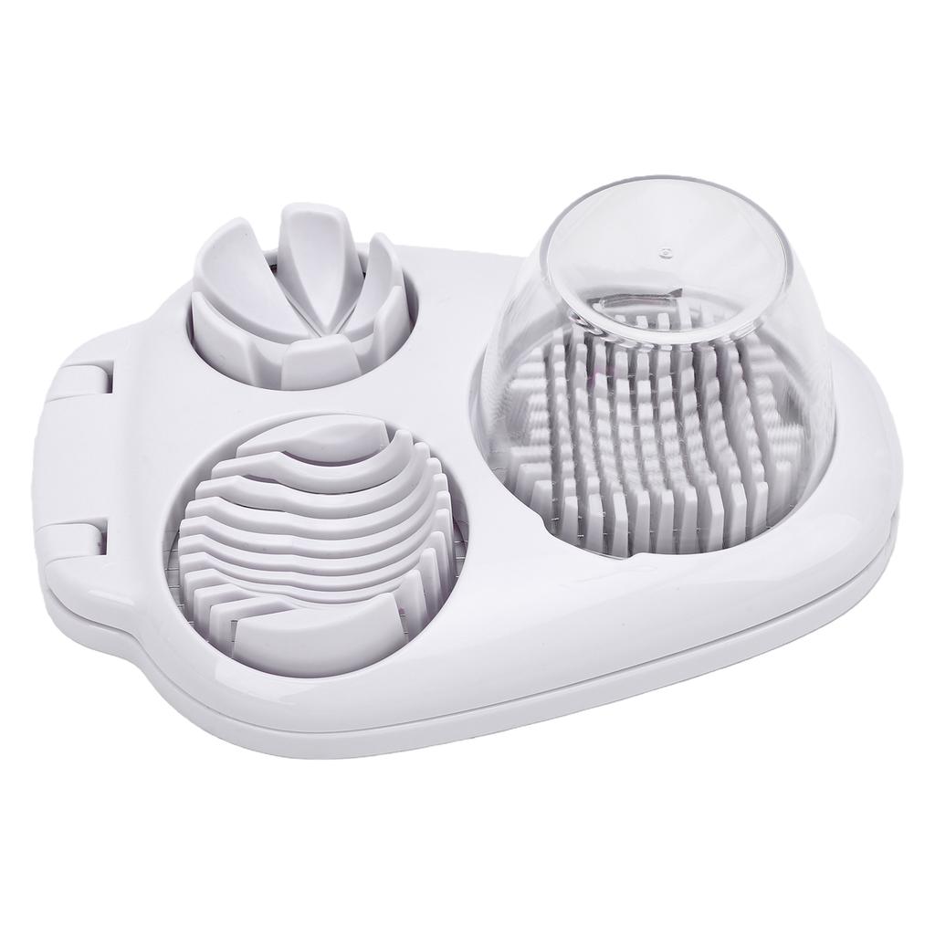 3-in-1 Eierschneider Multifunktionaler Eierschneider mit 3 Schnittmodi Ergonomisches Design Edelstahl-Schneidedrähte Hackmesser