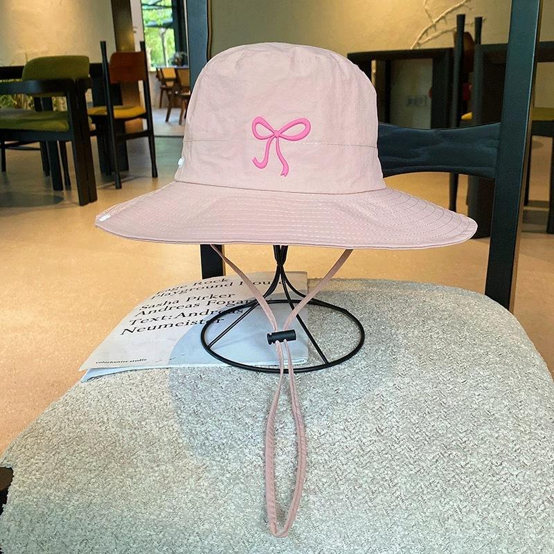 

Шляпа-козырек с бантом, женская быстросохнущая защита от солнца, шляпа-ведро на шнурке, летняя шляпа для пеших походов, кемпинга, альпинизма, шляпа-панама