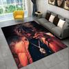 Retro Juice WRLD 999 Legend Rapper Star Carpet Rug for Bedroom Living Room Sofa Playroom Doormat Home Decor,Area Rug Non-slip