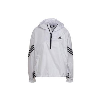 Gewebte Kapuzen-Reißverschluss-Freizeit-Sportjacke Damenjacken Weiß H65727