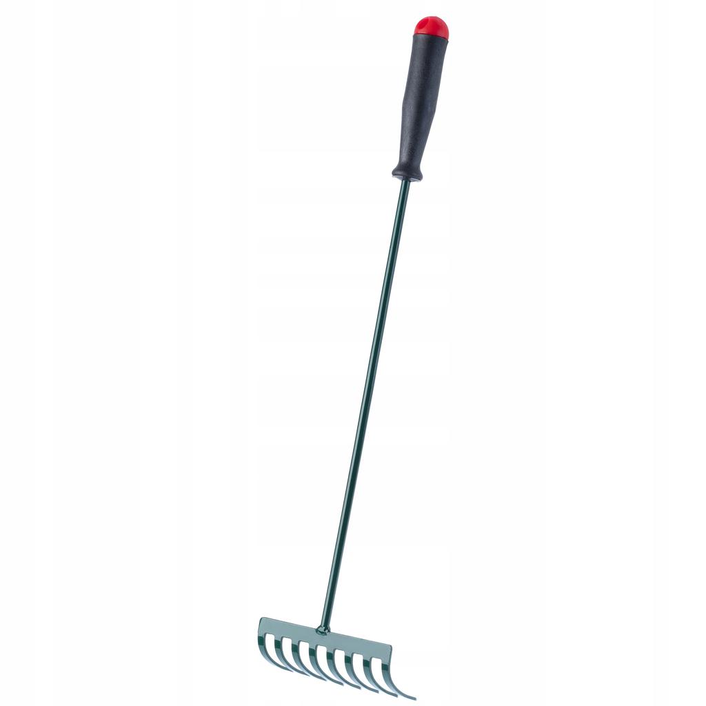 KADAX Hand Rake Garden Rake with 60cm Handle 8-Tine