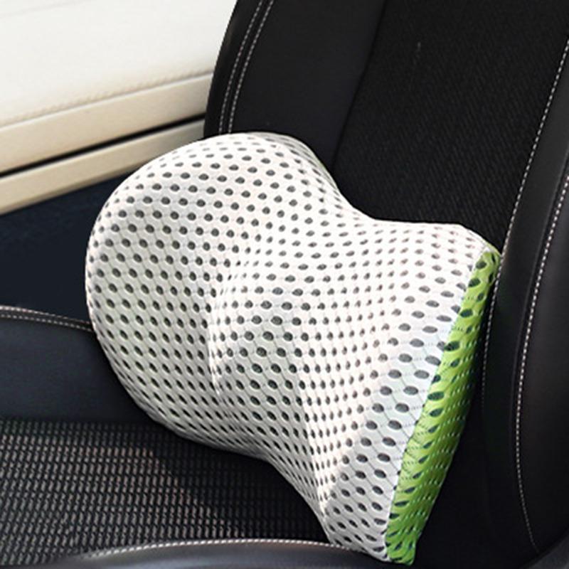 Mesh Auto Kissen Lordosenstütze Kissen Auto Sitz Taille Kissen Schützen Wirbelsäule Wirbel Niedrigen Rücken Kissen Bett Schlafen