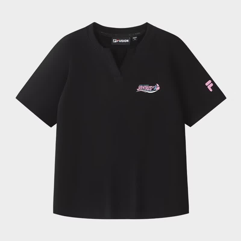 FILA FUSION Women s Slim V-Neck Knit T-Shirt M
