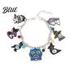 Bracelet Demon Hunters-Inspired Zinc Alloy Enamel Cat Charms Snake Expression