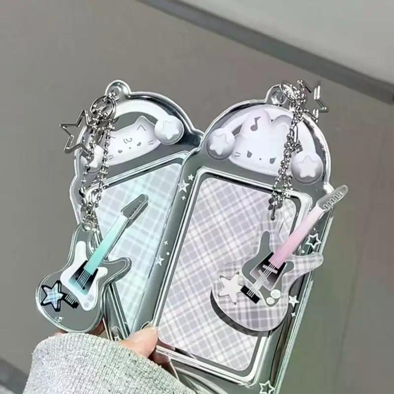 Sac Porte-Photocarte Kawaii 3 Pouces Pendentif Cadre Photo Support d'Affichage Photo Porte-Carte Porte-Clés Étudiant Pour Sac