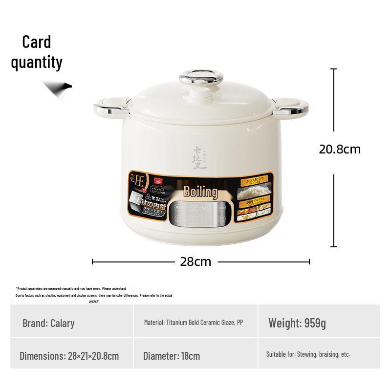 Compact Japanese Multi-Functional Smart Rice Cooker with Non-Stick Pot 2.5L Rice Cooker белый