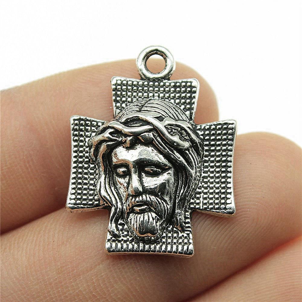 

Подвески-амулеты Реликвия Иисуса Детские украшения Материалы QC073 A34-10pcs-28x22mm