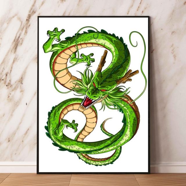 Canvas Art Painting Dragon Ball Carot Shenlong Modern Home Children's Gift