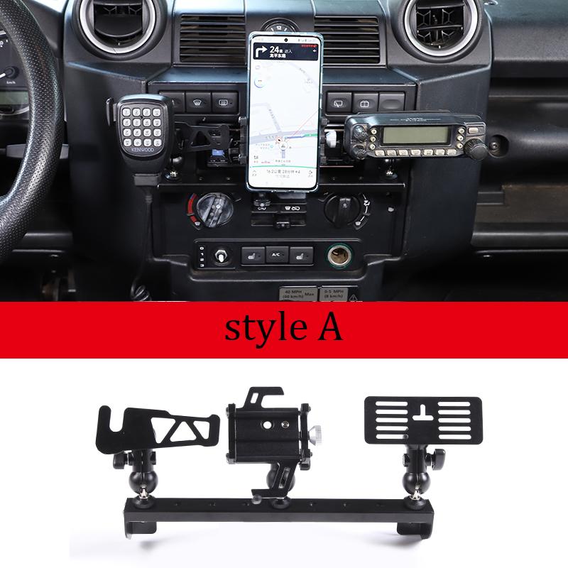 Für 2004-2018 Land Rover Defender Mittelkonsole Aluminiumlegierung Handyhalter Navigationshalterung Zubehör