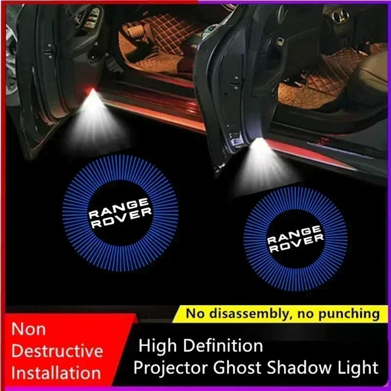 Led Car Door Welcome Laser Projector Logo Ghost Shadow NBDX6 Night Light Fit For Land Rover Range Rover L322 L405 Sport 3 4 L494 L551