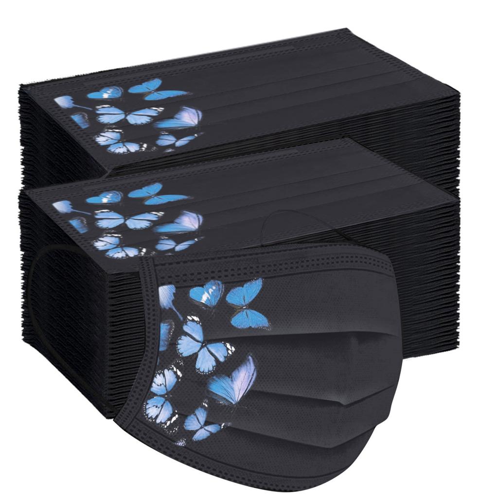 Adult Women Mask Disposable Face Mask Industrial 3Ply Ear Loop 100PC