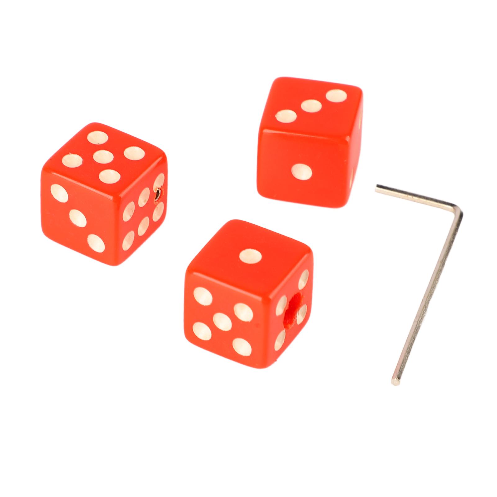 

3PCS Guitar Volume Control Knobs Dice Shape Speed Control Knobs with Wrench Plastic Musical Parts