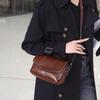 New Women's Shoulder Bag Luxury Designer Vintage Crossbody Bag High Quality Cowhide Women Square Messenger Bags 3412