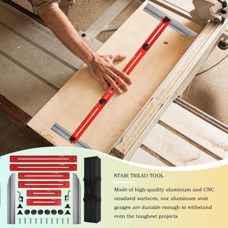 Upgrade Stair Tread Template Tool Accurate Stair Tread Jig Tool Shelf Scribe Layout Tool Measuring Gauge