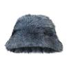 Winter Basin Hat Solid Color Thickened Soft Plush Warm Bucket Hat Windproof