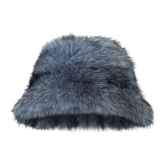 Winter Basin Hat Solid Color Thickened Soft Plush Warm Bucket Hat Windproof